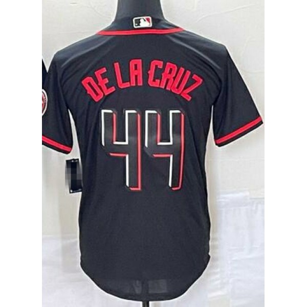 C.Reds #44 Elly De La Cruz Black Stitched Jersey