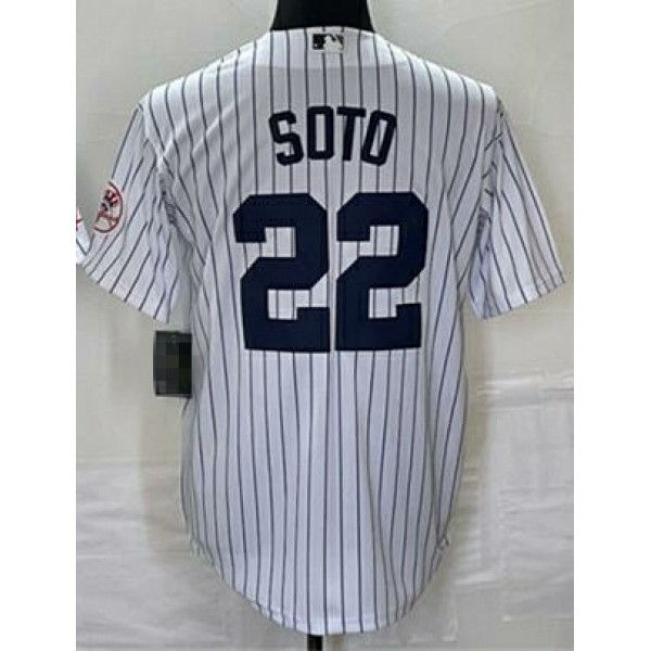 NY.Yankees #22 Juan Soto White-1 Stitched Jersey