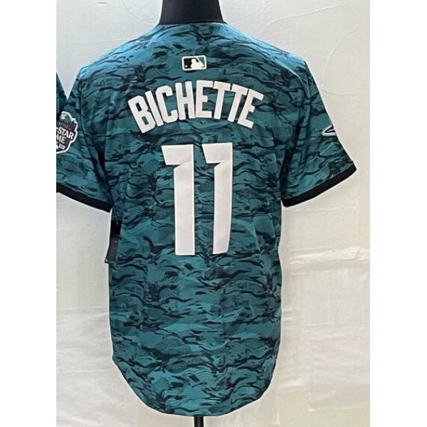 T.Blue Jays #11 Bo Bichette Teal Stitched Jersey