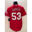 T.Rangers #53 Adolis García Red Stitched Jersey