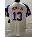 A.Braves #13 Ronald Acuña Jr. White-1 City Connect Stitched Jersey