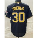 P.Pirates #30 Paul Skenes Black Stitched Jersey