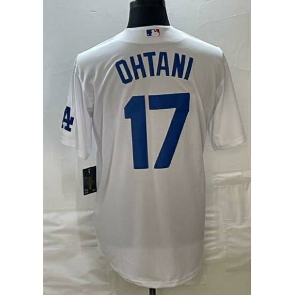 LA.Dodgers #17 Shohei Ohtani White-3 Stitched Jersey