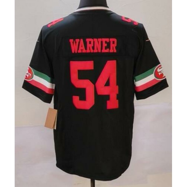 SF.49ers #54 Fred Warner Black Mexico Stitched jersey