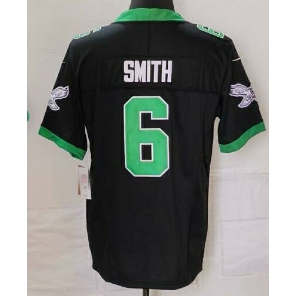 P.Eagles #6 DeVonta Smith Black-1 Stitched jersey