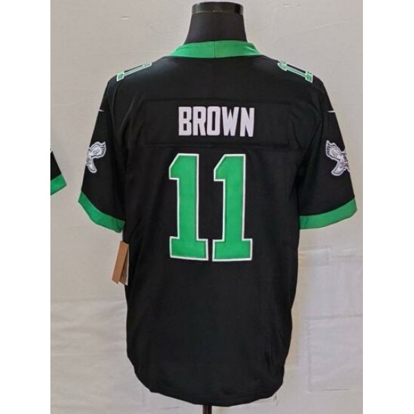 P.Eagles #11 A. J. Brown Black-1 Stitched jersey