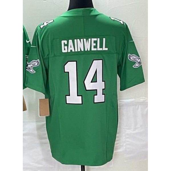 P.Eagles #14 Kenneth Gainwell Green-1 Stitched jersey