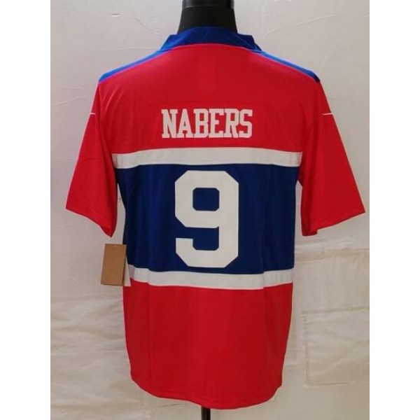 NY.Giants #9 Malik Nabers Century Red Stitched jersey