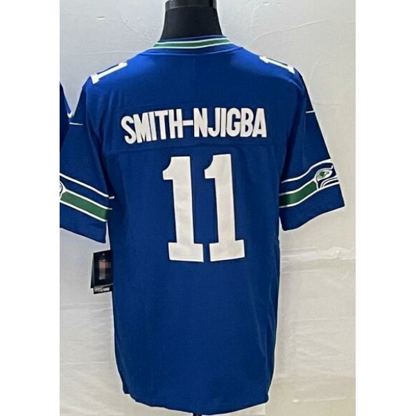 S.Seahawks #11 Jaxon Smith-Njigba Royal-1 Stitched jersey