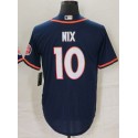 D.Broncos #10 Bo Nix Navy CB Stitched Jersey