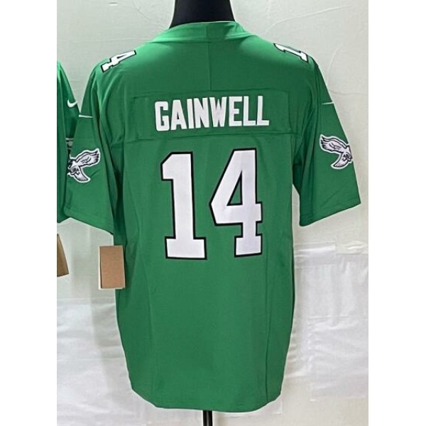 P.Eagles #14 Kenneth Gainwell Green Stitched jersey