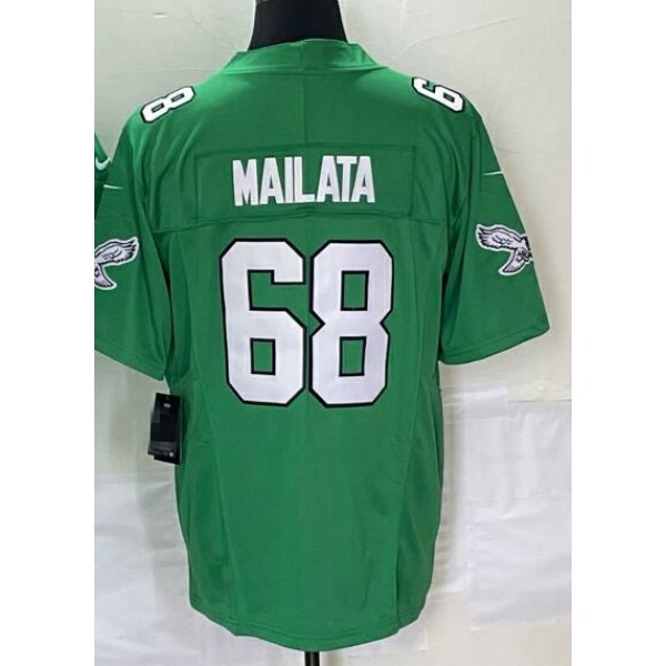 P.Eagles #68 Jordan Mailata Green Stitched jersey