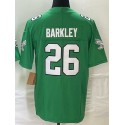 P.Eagles #26 Saquon Barkley Green Stitched jersey