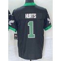 P.Eagles #1 Jalen Hurts Black Stitched Jersey