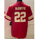 KC.Chiefs #22 Trent McDuffie Red Stitched jersey