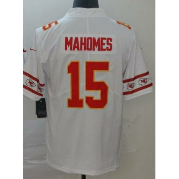 KC.Chiefs #15 Patrick Mahomes White Stitched jersey