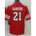 SF.49ers #21 Deion Sanders Red Stitched jersey