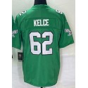 P.Eagles #62 Jason Kelce Green F.U.S.E. Stitched jersey