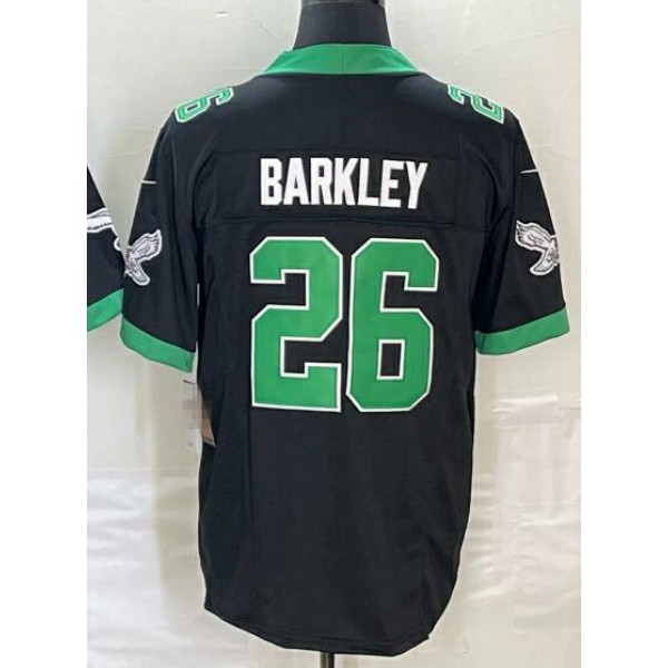 P.Eagles #26 Saquon Barkley Black Stitched jersey