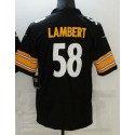 P.Steelers #58 Jack Lambert Black Stitched jersey