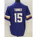 MN.Vikings #15 Dallas Turner Purple F.U.S.E. Stitched jersey