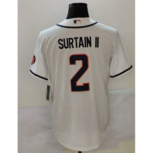 D.Broncos  #2 Pat Surtain II White CB Stitched Jersey