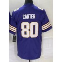 MN.Vikings #80 Cris Carter Purple-1 F.U.S.E. Stitched jersey