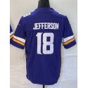 MN.Vikings #18 Justin Jefferson Purple F.U.S.E. Stitched jersey