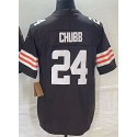 C.Browns #24 Nick Chubb Brown Stitched Jersey