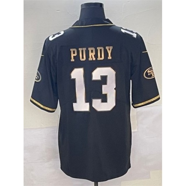 SF.49ers #13 Brock Purdy Black Stitched jersey