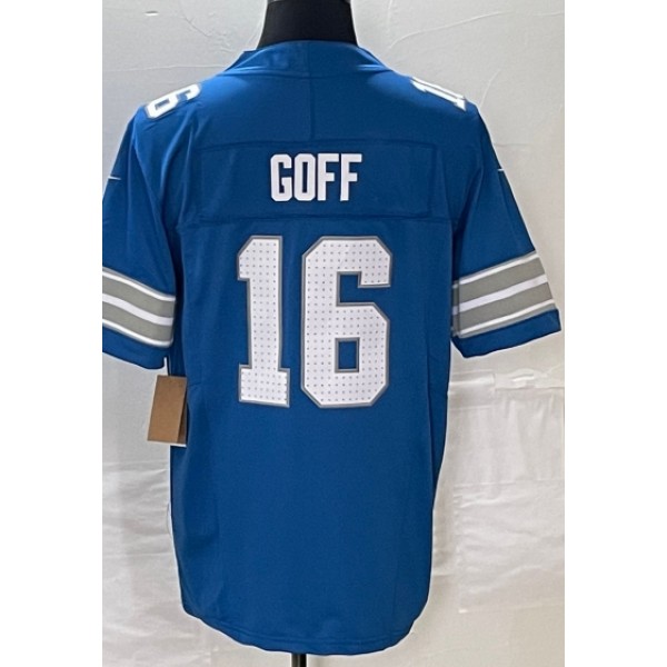 D.Lions #16 Jared Goff Blue F.U.S.E. Stitched Jersey