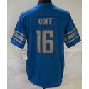 D.Lions #16 Jared Goff Blue Stitched Jersey