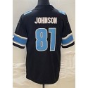 D.Lions #81 Calvin Johnson Black Stitched Jersey