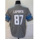 D.Lions #87 Sam LaPorta Gray Stitched Jersey