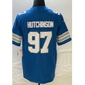 D.Lions #97 Aidan Hutchinson Blue F.U.S.E. Stitched jersey