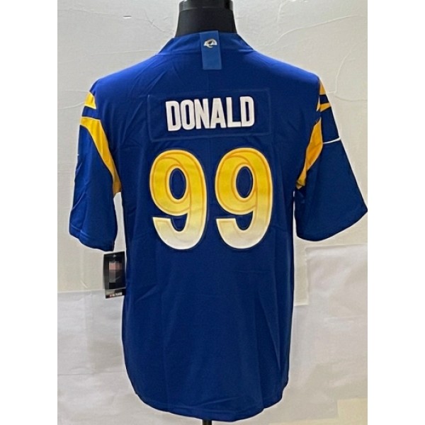 LA. Rams #99 Aaron Donald Royal Stitched Jersey