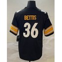 P.Steelers #36 Jerome Bettis Black Stitched jersey