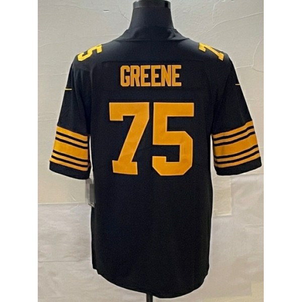 P.Steelers #75 Joe Greene Black-1 Stitched Jersey