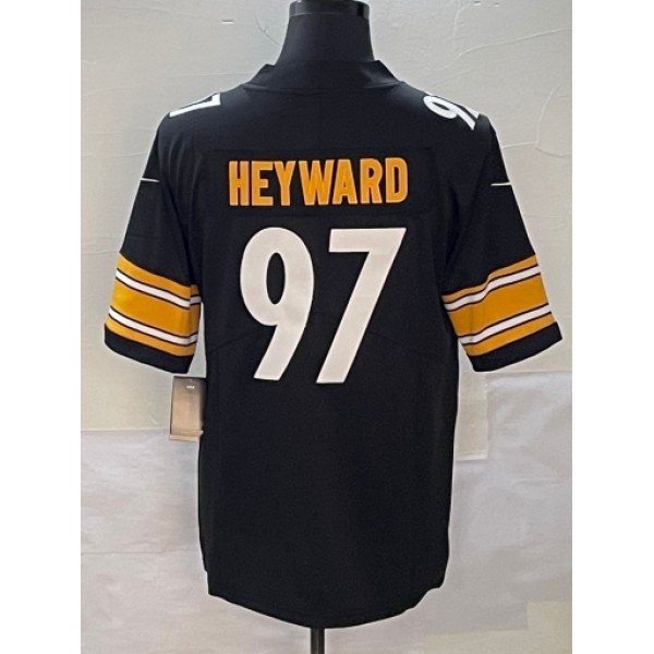 P.Steelers #97 Cameron Heyward Black-1 Stitched jersey