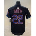 NY. Mets #22 Juan Soto Black Stitched Jersey