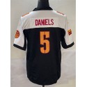 W.Commanders #5 Jayden Daniels White Black-1 Stitched jersey