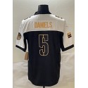 W.Commanders #5 Jayden Daniels White Black Stitched jersey