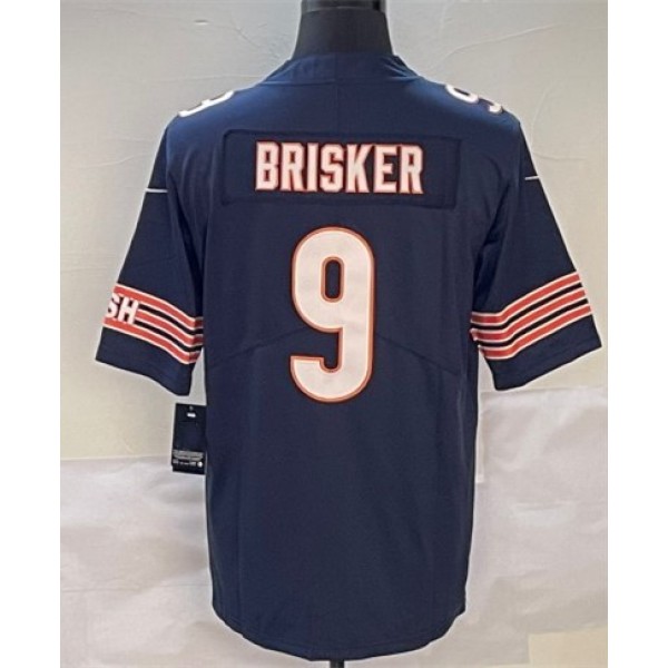 C.Bears #9 Jaquan Brisker Navy Stitched Jersey