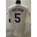 LA.Dodgers #5 Freddie Freeman White-1 Stitched Jersey