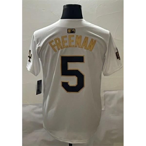 LA.Dodgers #5 Freddie Freeman White-2 Stitched Jersey