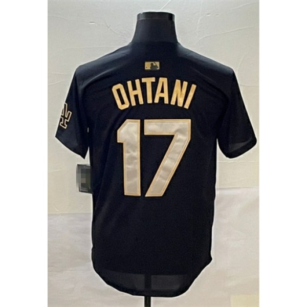 LA.Dodgers #17 Shohei Ohtani Black-1 Stitched Jersey