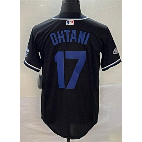 LA.Dodgers #17 Shohei Ohtani Black-2 Stitched Jersey