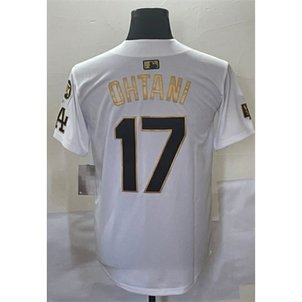 LA.Dodgers #17 Shohei Ohtani White-2 Stitched Jersey