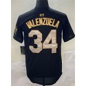 LA.Dodgers #34 Toro Valenzuela Black-1 Stitched Jersey