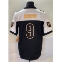 C.Bengals #9 Joe Burrow White Black Stitched Jersey